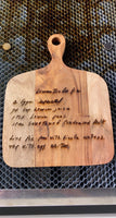 Engraved cutting boards