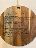 Engraved cutting boards