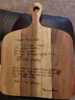 Engraved cutting boards